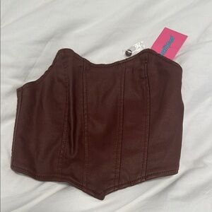 Brown Corset Top